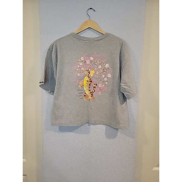 Vintage Disney Winnie The Pooh Shirt Tigger Unisex Adult XL Boxy Oversized Crop - Picture 4 of 8